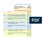 Exercises in Adjusting Entries - Supplies