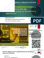 Sesión Abierta Presentación: "Recursos Digitales para La Implementación de Metodologías Activas en La Docencia"