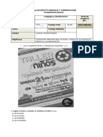 Evaluación N°5 Comprensión Lectora Habilidades