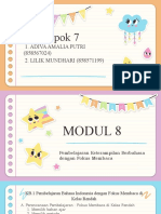 kELOMPOK 7 MODUL 8 DAN 9 Bahasa