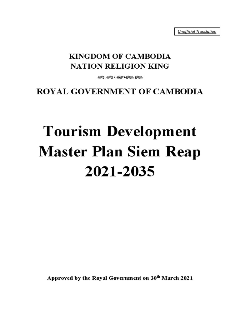 Tourism Development Master Plan Siem Reap 2021-2035 | PDF | Tourism ...