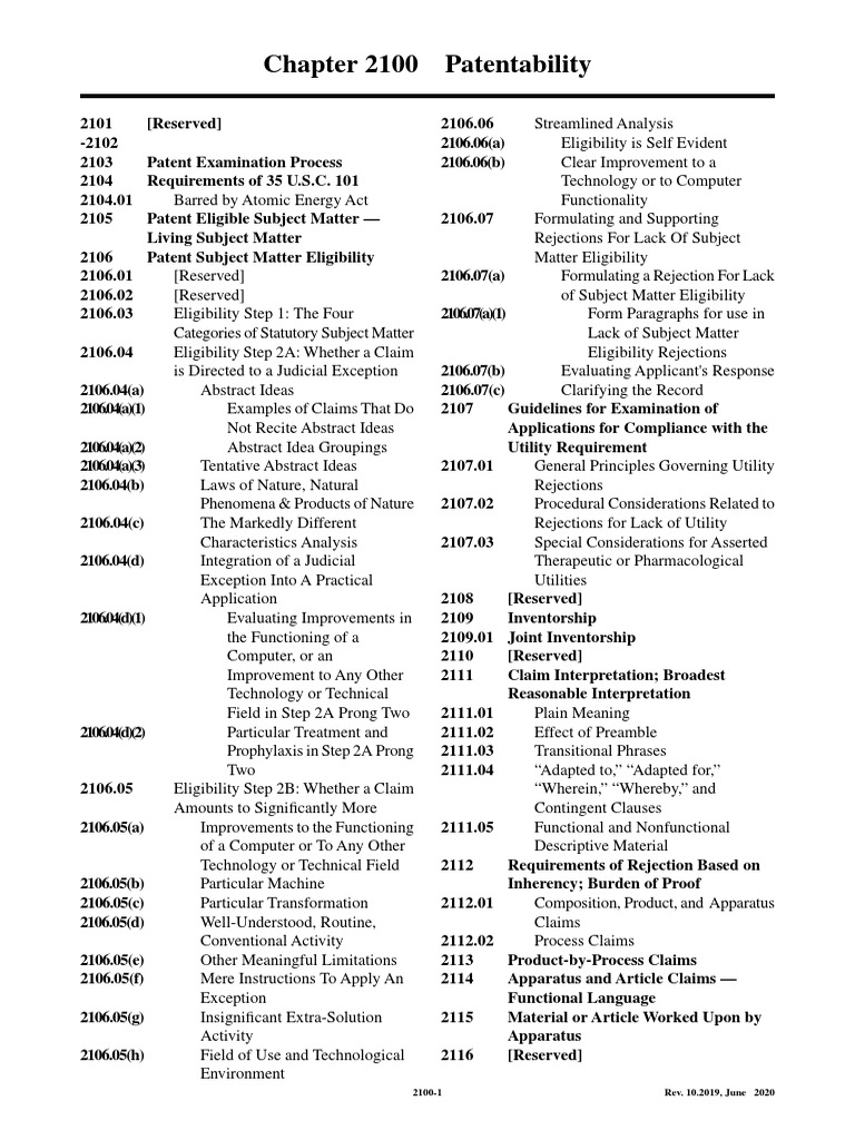 Patent Examination Guidelines Overview | PDF