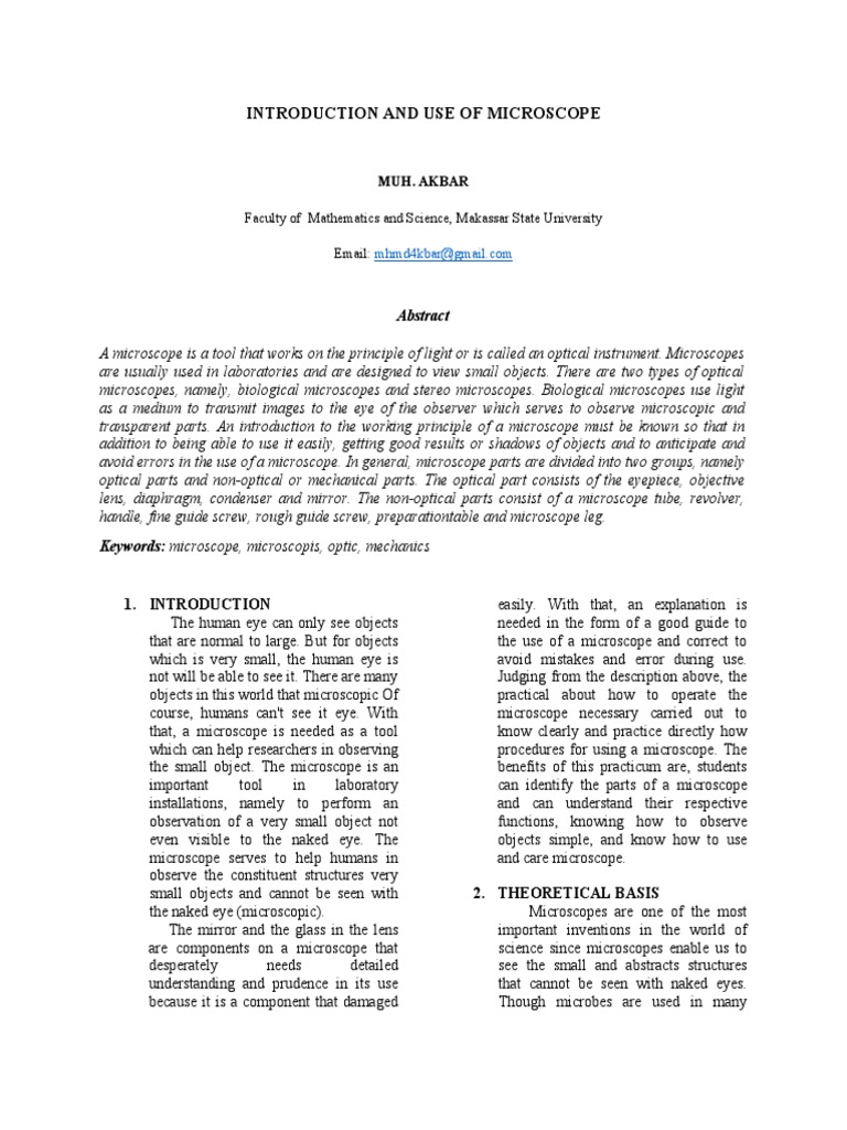 MICROSCOPE | PDF | Microscope | Electromagnetism