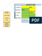 Matriz de Riesgo para Un Mecanico