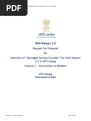RFP Vol 1 NGO Darpan 2.0 Unlocked
