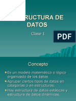 Estructura de Datos - Clase1