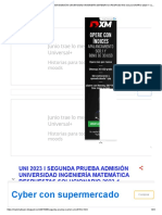 01 Uni 2023 I Segunda Prueba Admisión Universidad Ingeniería Matemática Respuestas Solucionario 2023-1 Claves PDF