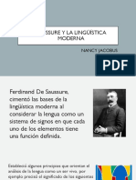 Saussure Y La Lingüística Moderna: Nancy Jacobus