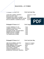 Horarios Curso 2011-2012 - Pedagogía