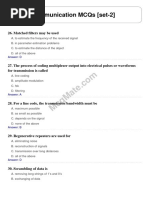 Digital Communication Solved MCQs (Set-2)