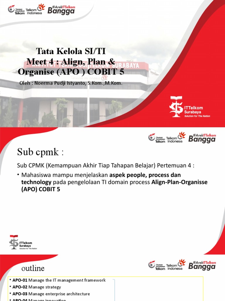 Tata Kelola TI: Align, Plan, Organise COBIT 5 | PDF | Bisnis