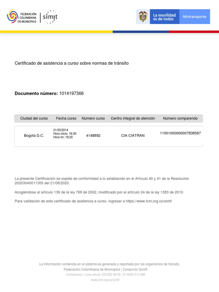 Certificado Curso | PDF | Finanzas y dinero