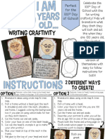 Writing Craftivity: Perfect For The 100 Day of School!