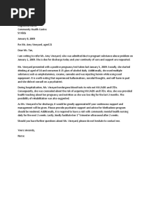 Amy Vineyard Letter