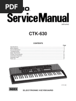 Casio CTK630 Service