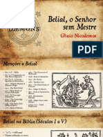 Slides - Belial, o Senhor Sem Mestre