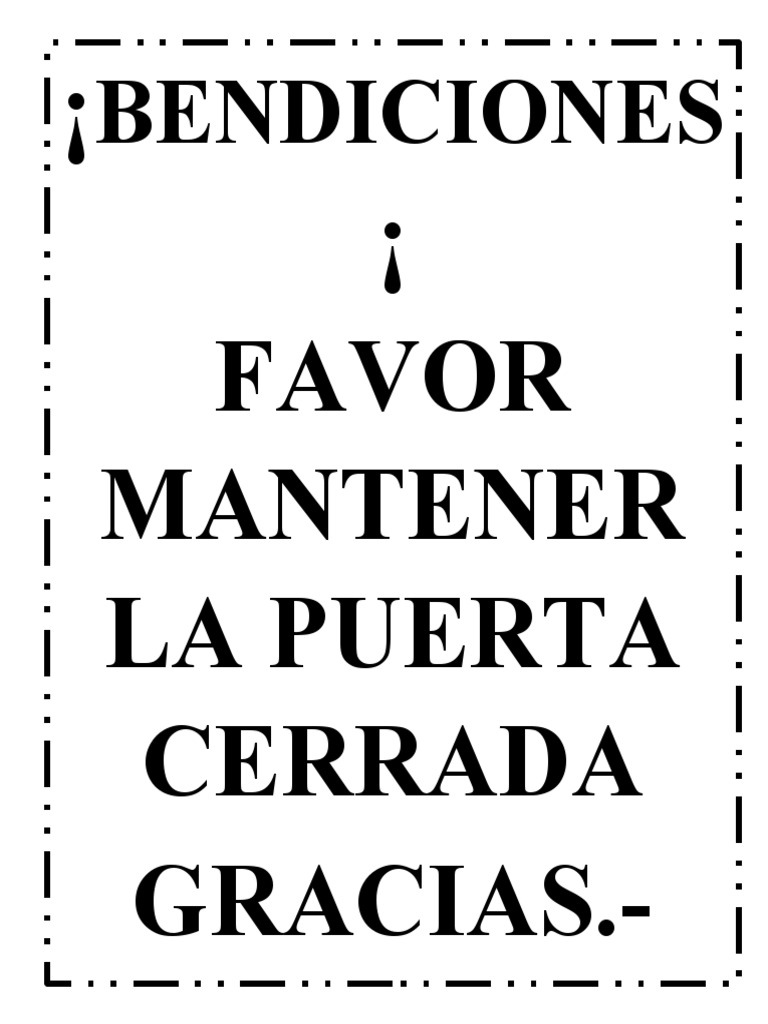 Señaletica Atención Mantener Puerta Cerrada 30x20 Metálico