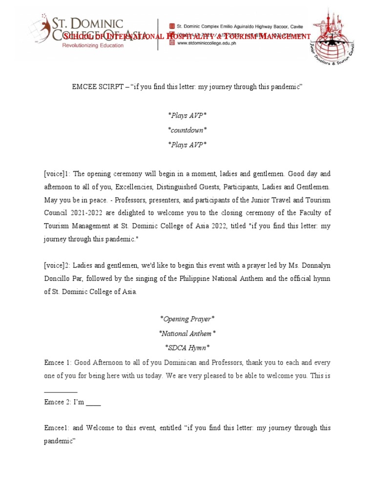 Script Open For Edits and Suggestions | PDF | Travel | Art