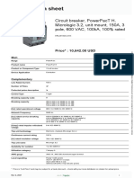 PowerPact H-Frame Molded Case Circuit Breakers - HRL36150CU31X