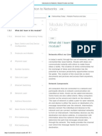 Introduction To Networks - Module Practice and Quiz