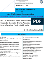 1 Photoacoustic Signal Generation For Underwater Communication by Ayele Ossa Leka