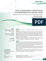 Riscos Ocupacionais e Adoecimento de Trabalhadores em Saúde Mental