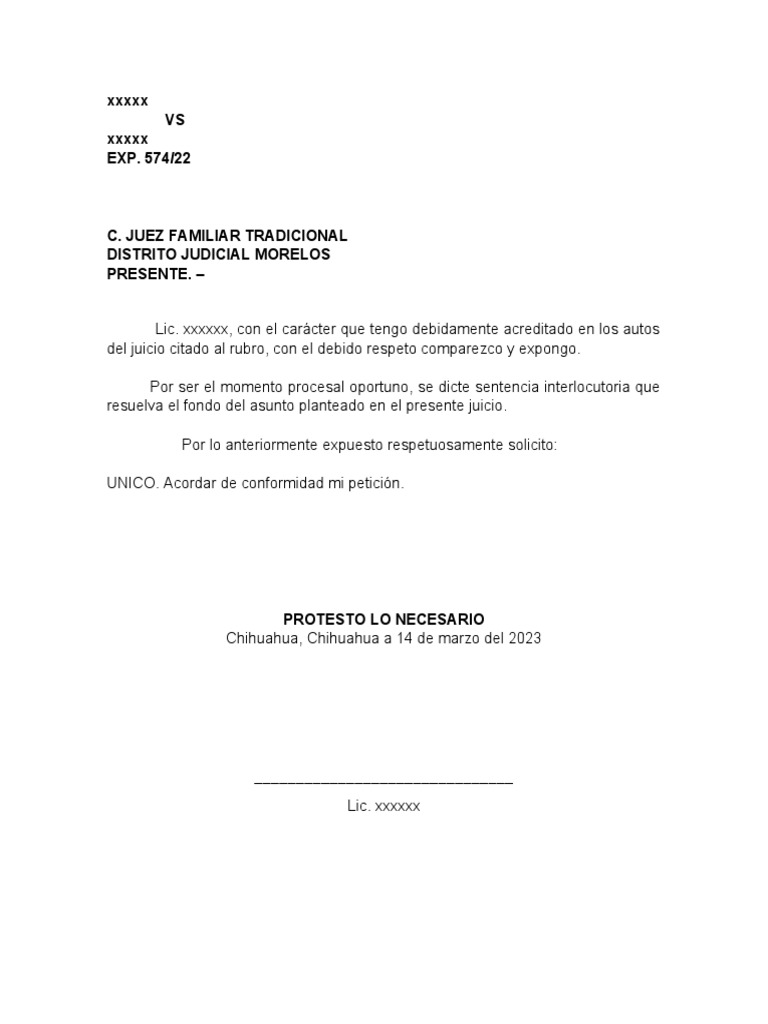 Sentencia Interlocutoria | PDF
