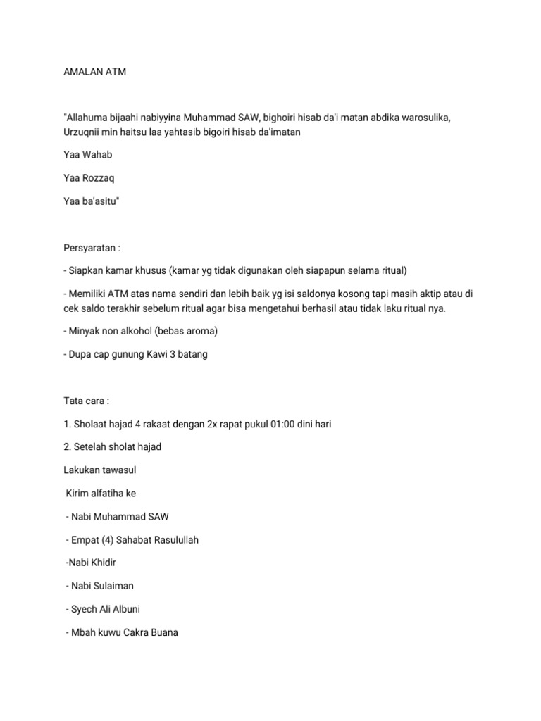Amalan Atm Wps Office Pdf