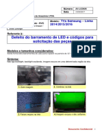 AV-LCD026.Defeito Do Barramento de LED e Códigos para Solicitação Das Peças