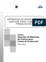 Operador de Máquinas de Costura para Líneas de Producción