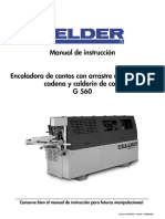 Manual Enchapadora Felder G 560 - OPERACION