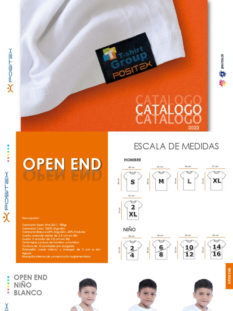 Positex Camisetas y Polos 2022 Catalogo | PDF