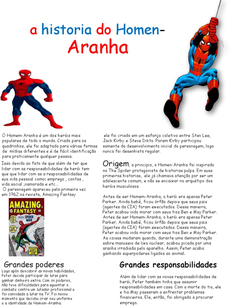 A Historia Do Homen-Aranha | PDF | Homem-Aranha