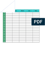 Plantilla Excel Agenda Semanal