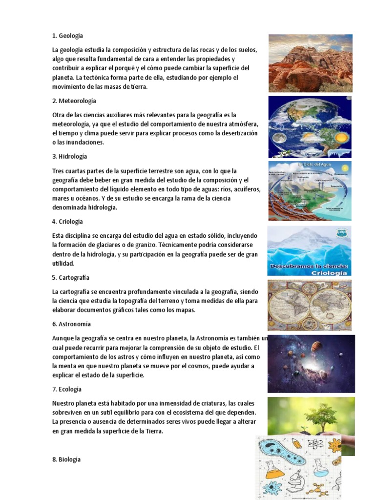 Ciencias Auxiliares de La Geografia | PDF