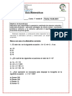 Sexta Entrega Matemáticas 4to Medio B