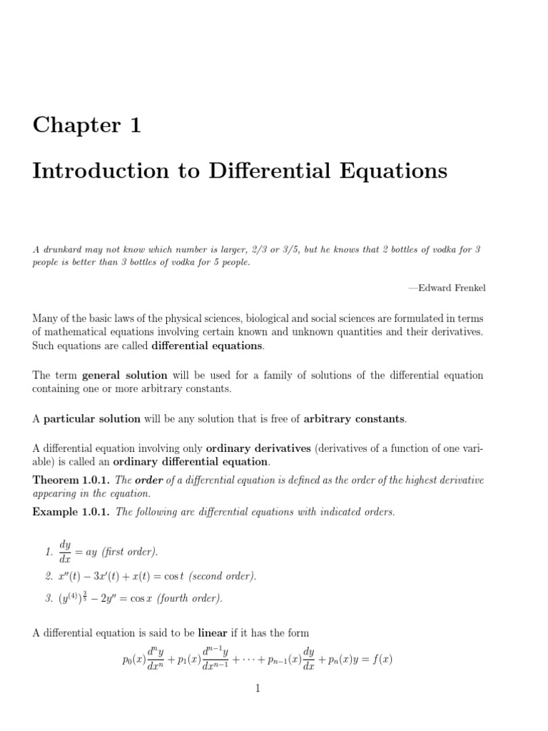 Differential Equations | PDF