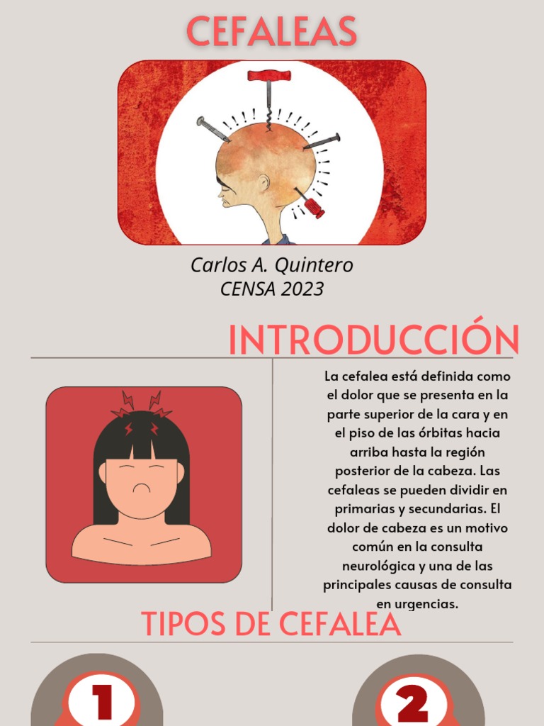 CEFALEAS | PDF | Dolor de cabeza | Síntomas y signos