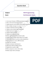 PHP Question Bank - End Semester (By Ur Engineering Friend)