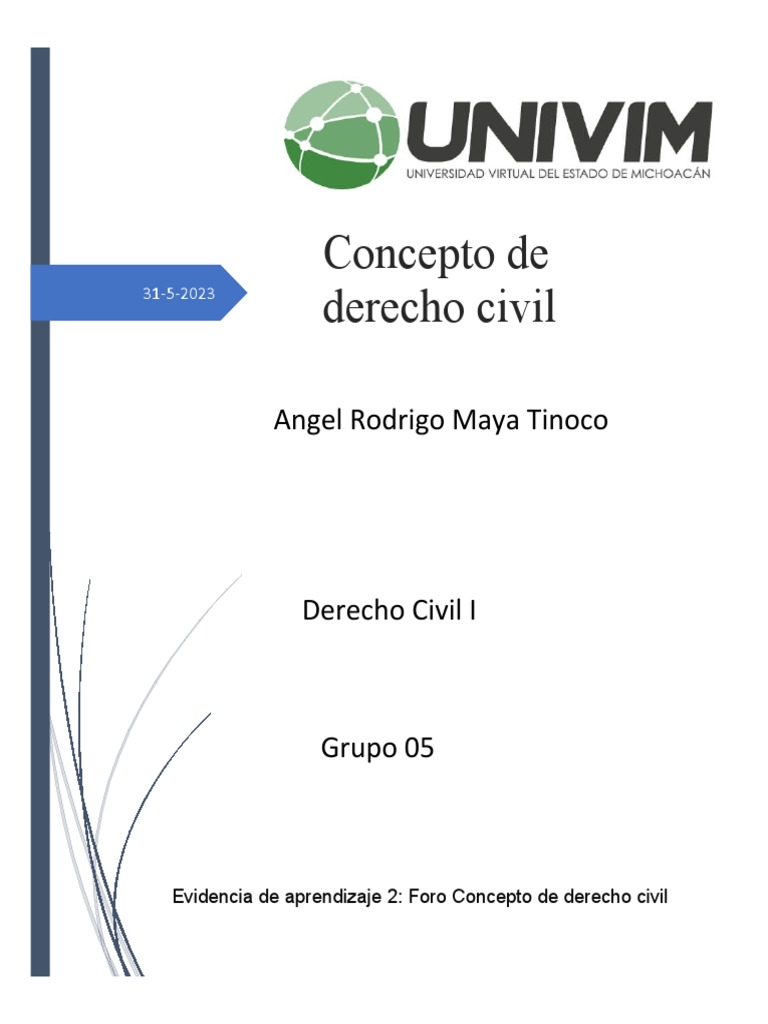 Concepto De Derecho Civil