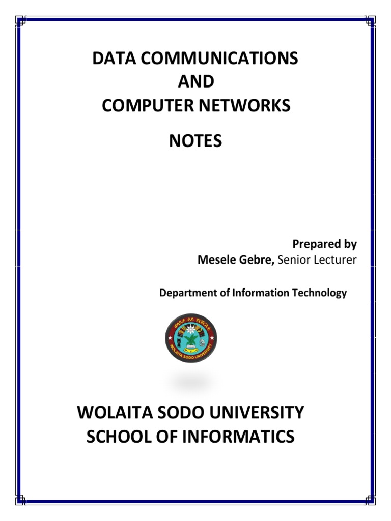 Data Communications and Computer Network | PDF | Computer Network ...