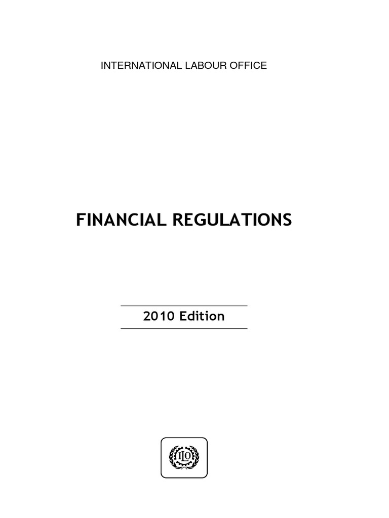 Ilo Financial Regulations Pdf Financial Audit Audit