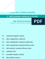 Mechanika Kapalin A Plynů: Fyzika Pro I. Ročník Gymnázia
