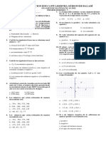 Evaluacion Final Primer Periodo de Matematicas Septimo 2022