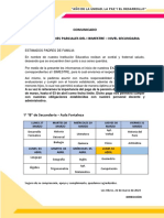 Rol - de - Examenes - Parciales - I Bim 1° B Sec