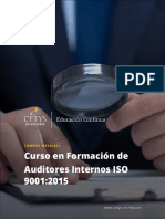 Curso en Formación de Auditores Internos ISO 9001 - 2015