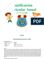 Planificación Anual IV Ciclo