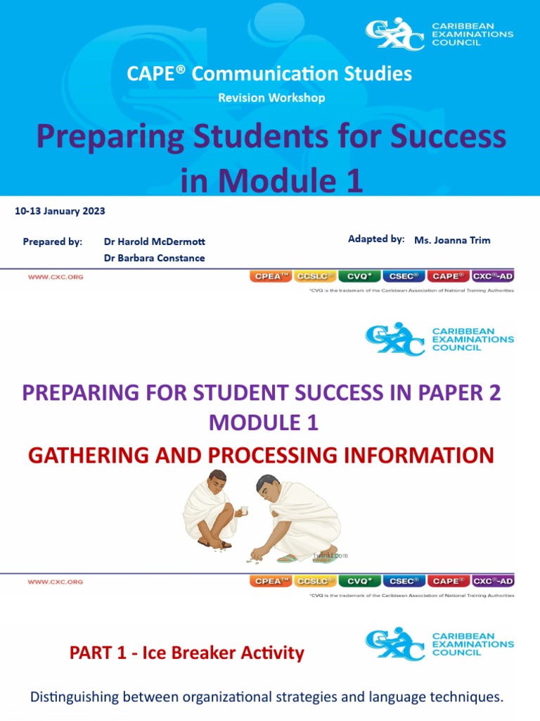 Review CAPE COMMUNICATIONS STUDIES MODULE 1 Notes | PDF | Sleep ...