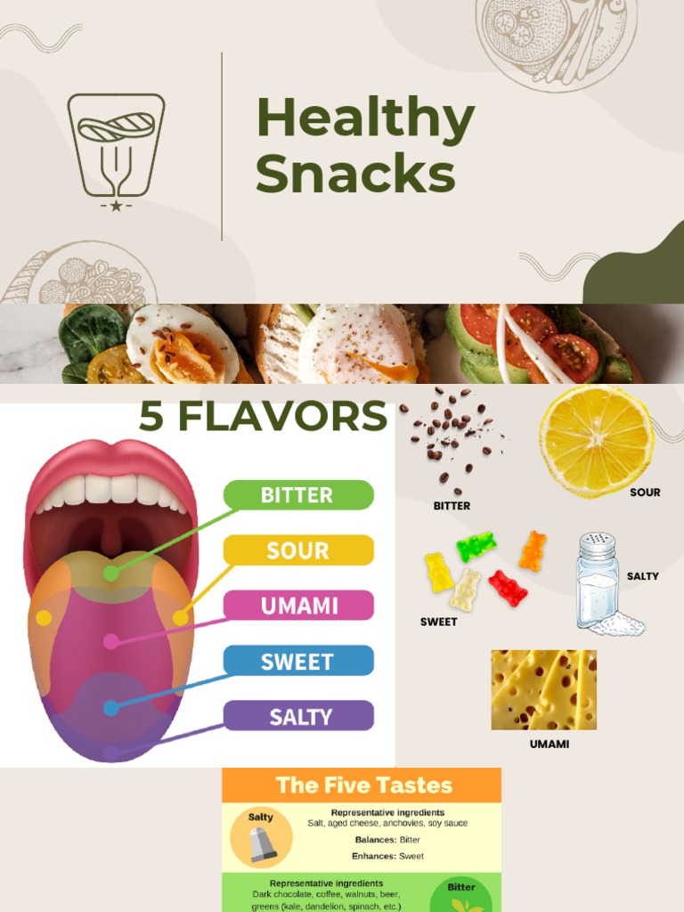 Healthy Snacks | PDF | Taste | Foods