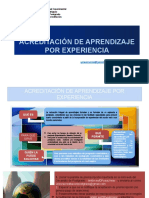 Presentación ACREDITACIÓN DE APRENDIZAJE POR EXPERIENCIA